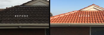 before and after roofing restoration